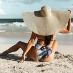 gorro playa mujer