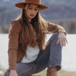 sombrero ala ancha mujer
