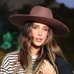 sombrero ala ancha mujer