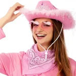 sombrero cowboy rosa