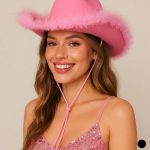 sombrero cowboy rosa