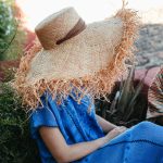 sombrero rafia mujer