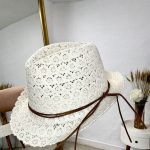 sombrero rafia mujer