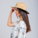 sombrero rafia mujer